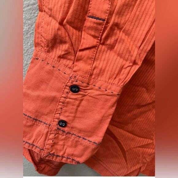 WE THE FREE~FREE PEOPLE BLACK TIE TUX SHIRT TIGER RED SIZE XS~NWT - Picture 5 of 9